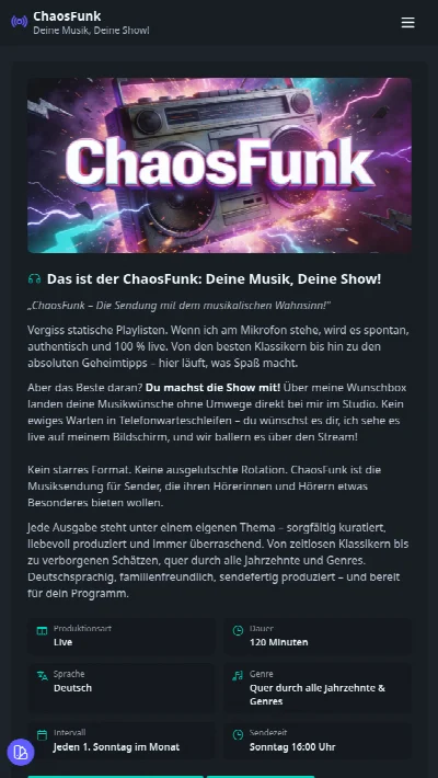Screenshot ChaosFunk – Tablet