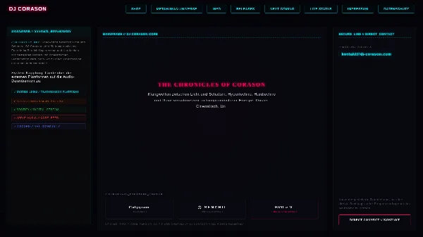 Screenshot DJ Corason – Desktop