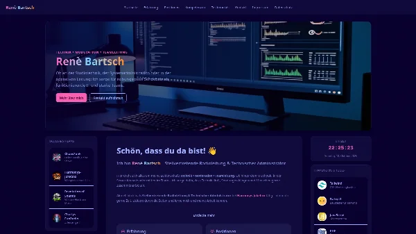 Screenshot Renè Bartsch – Desktop