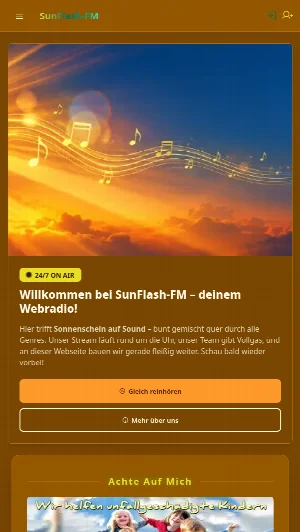 Screenshot SunFlash-FM – Mobil