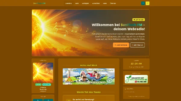 Screenshot SunFlash-FM – Desktop